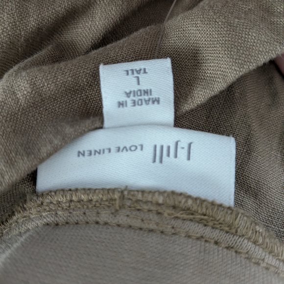 J Jill Tan Linen Pants - Picture 4 of 8